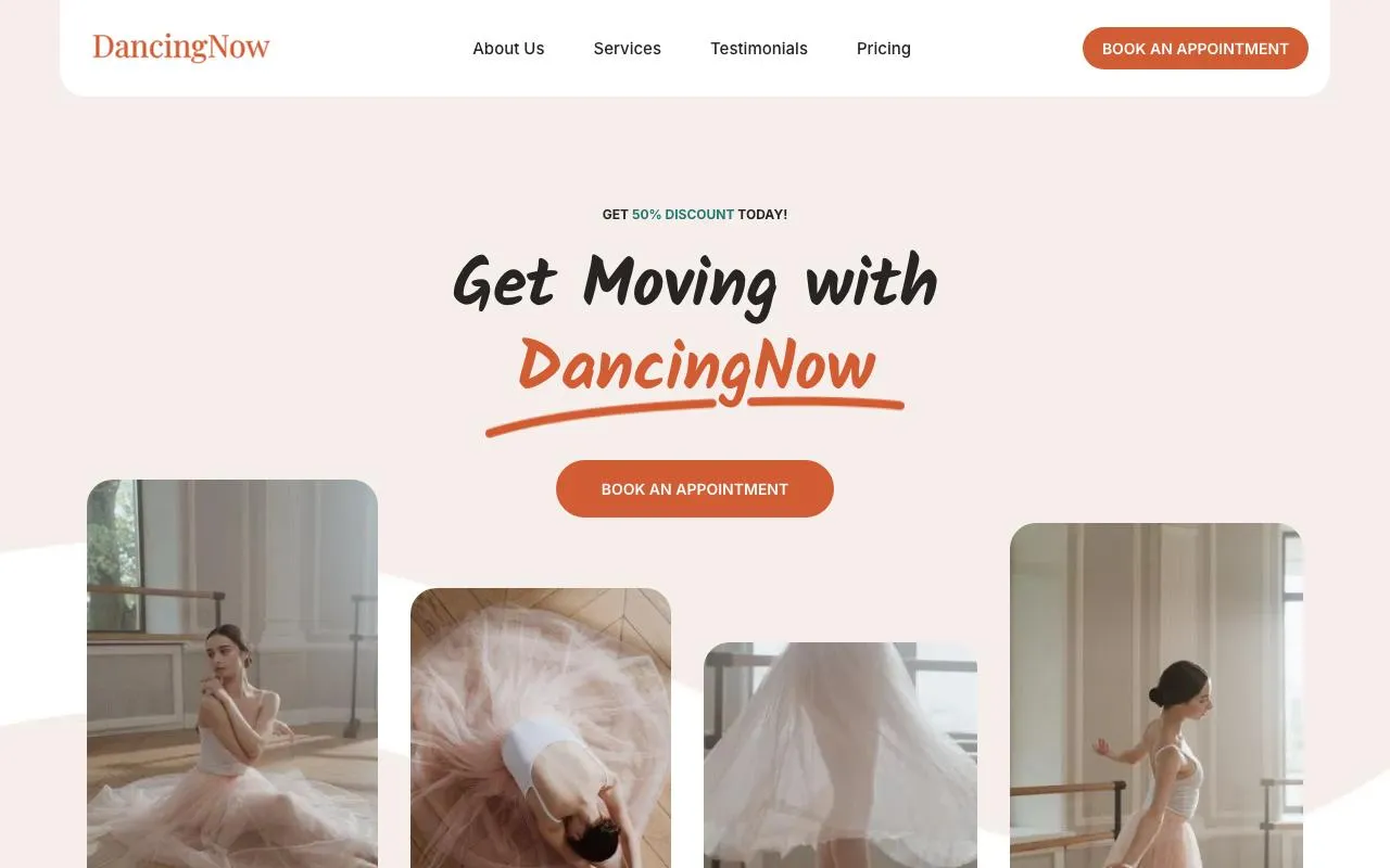 Dance School website template
