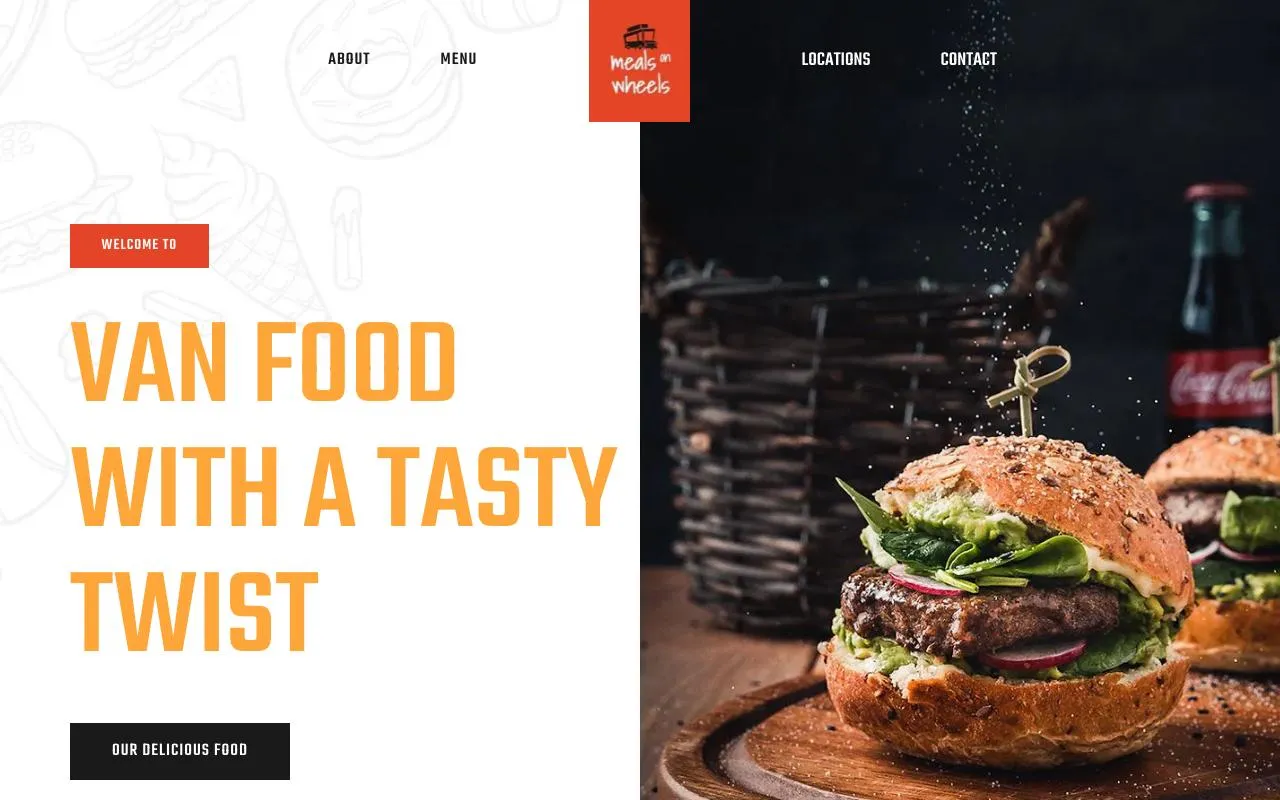 Fast Food / Snack Bar website template