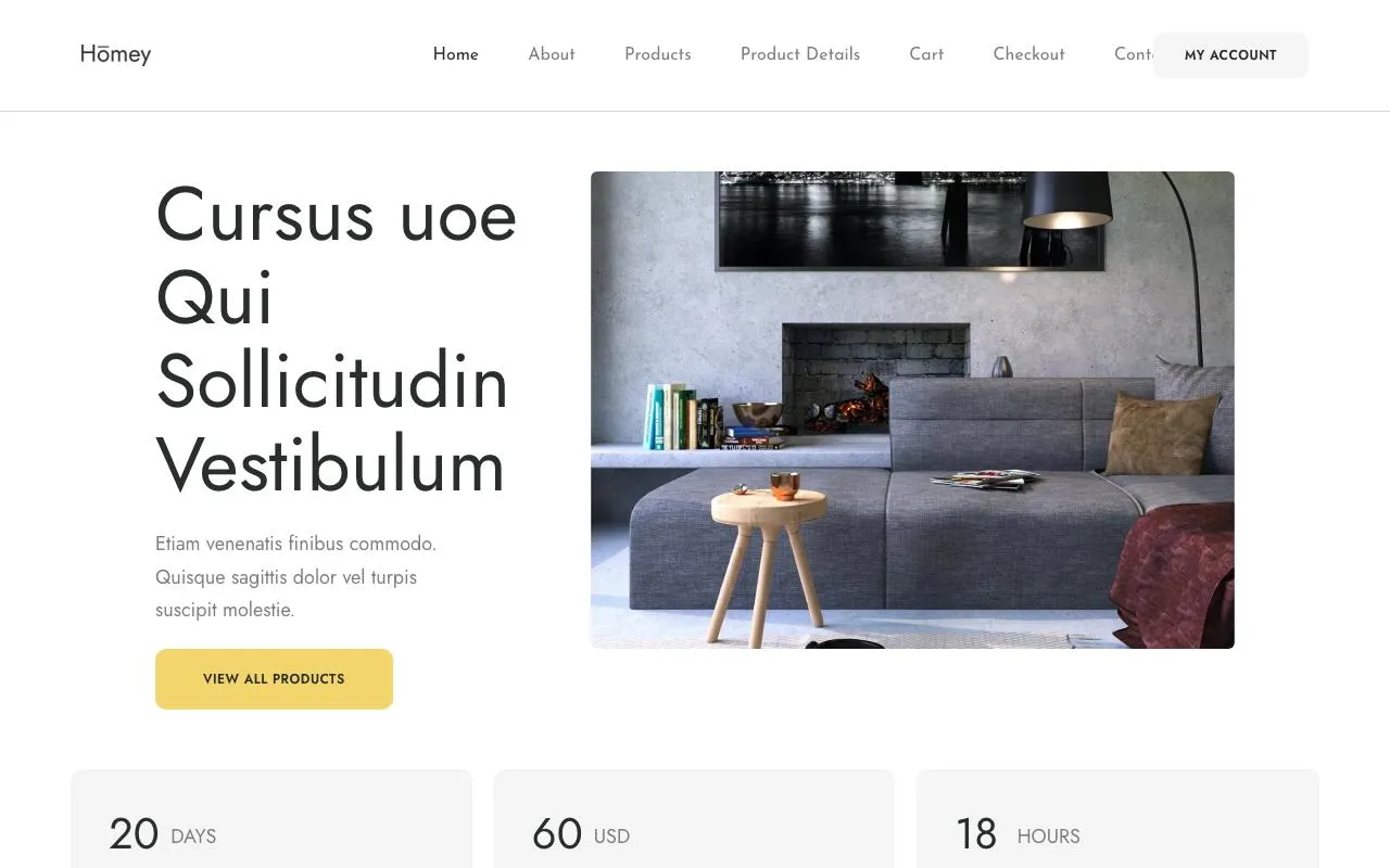 Home Decor Shop website template