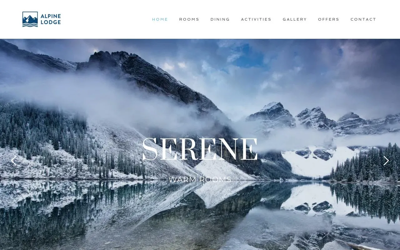 Lodge / Vacation Rental website template