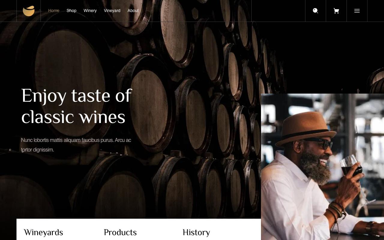 Template Domaine viticole